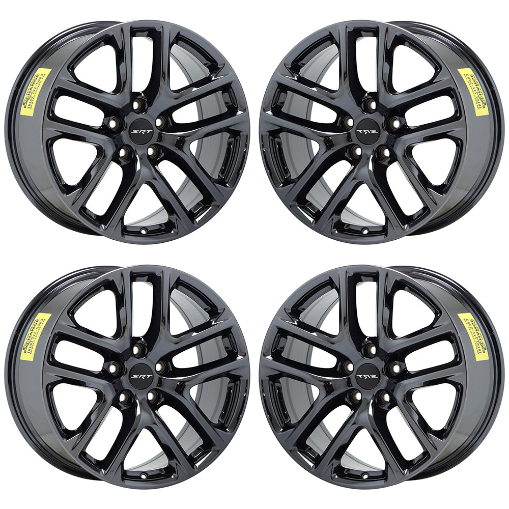 20" Dodge Durango SRT Black Chrome wheels rims Factory OEM 2019-2021 set 2664